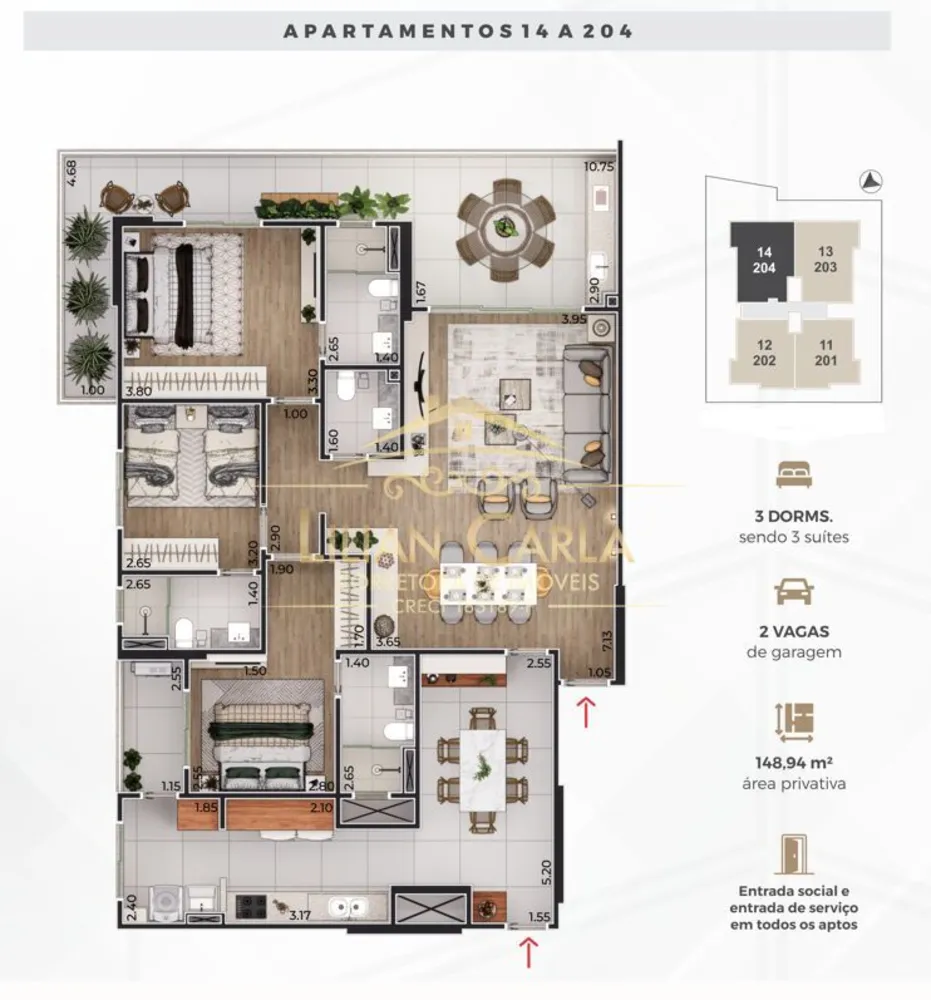Apartamento, 3 quartos, 125 m² - Foto 8