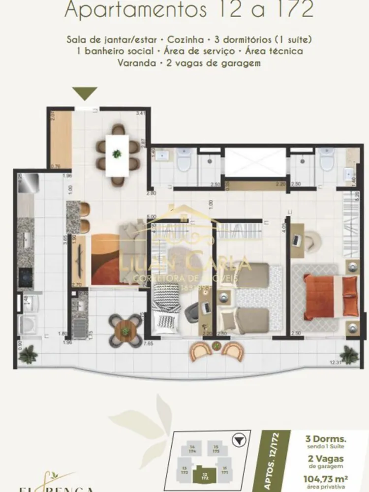 Apartamento, 3 quartos, 104 m² - Foto 14