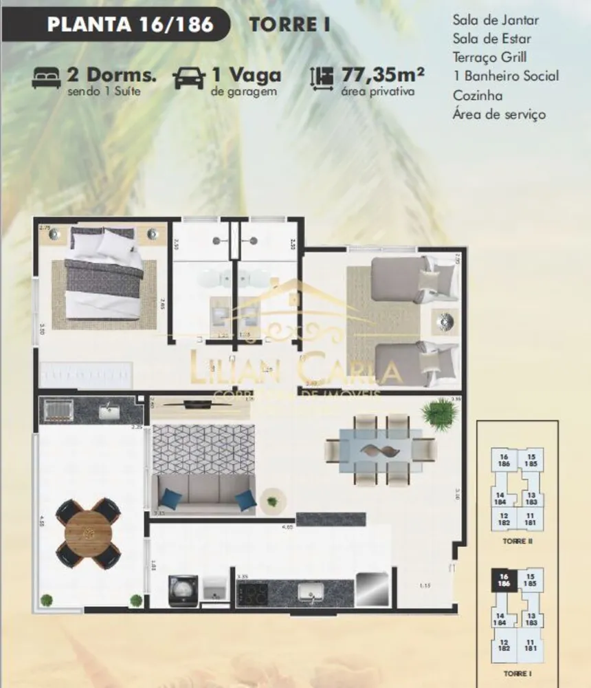 Apartamento, 2 quartos, 77 m² - Foto 13