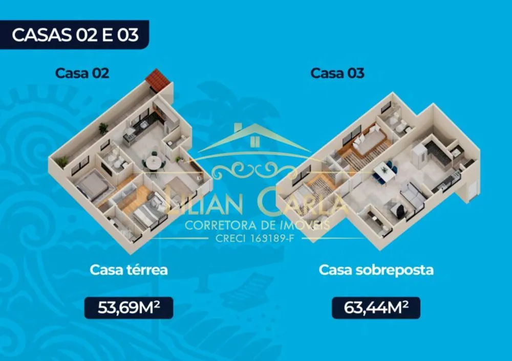 Casa de Condomínio, 2 quartos - Foto 1