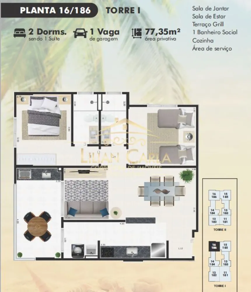 Apartamento, 2 quartos, 77 m² - Foto 8