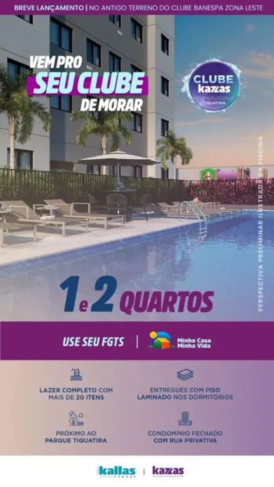 Apartamento, 2 quartos, 35 m² - Foto 1