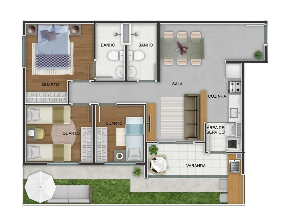 Apartamento, 2 quartos, 52 m² - Foto 58