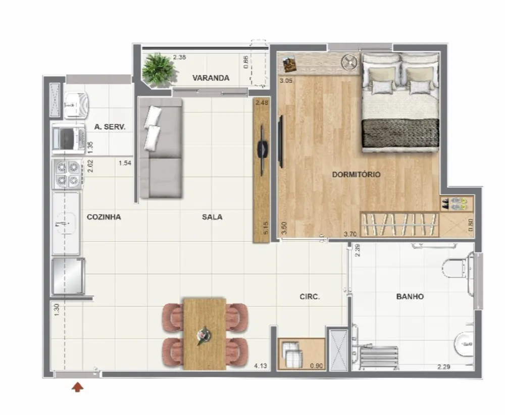 Apartamento, 3 quartos, 68 m² - Foto 21