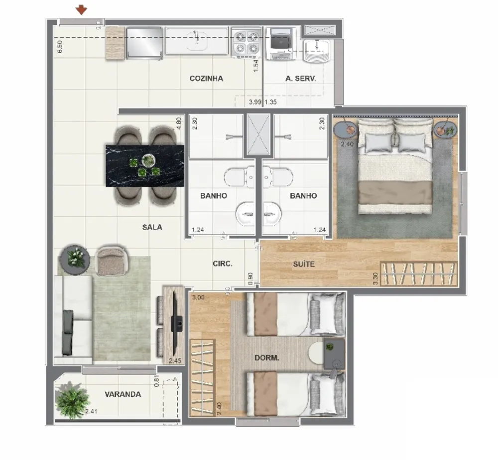 Apartamento, 2 quartos, 47 m² - Foto 23