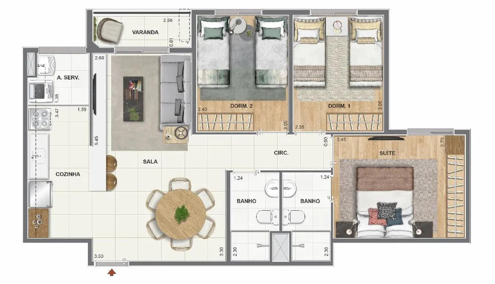 Apartamento, 2 quartos, 47 m² - Foto 27