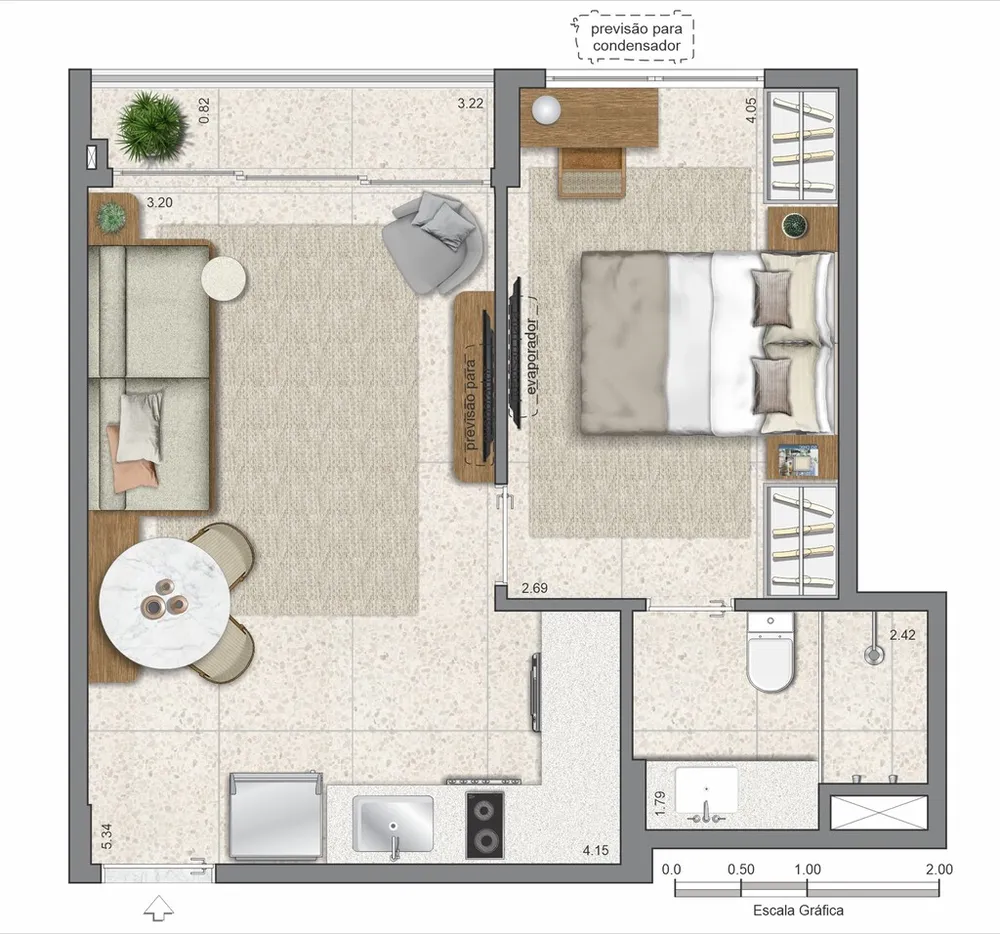 Apartamento, 1 quarto, 27 m² - Foto 8