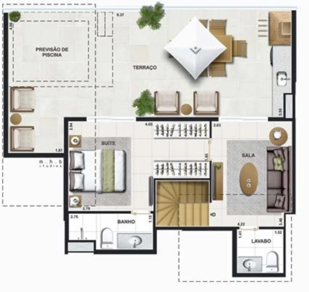 Cobertura, 3 quartos, 128 m² - Foto 46