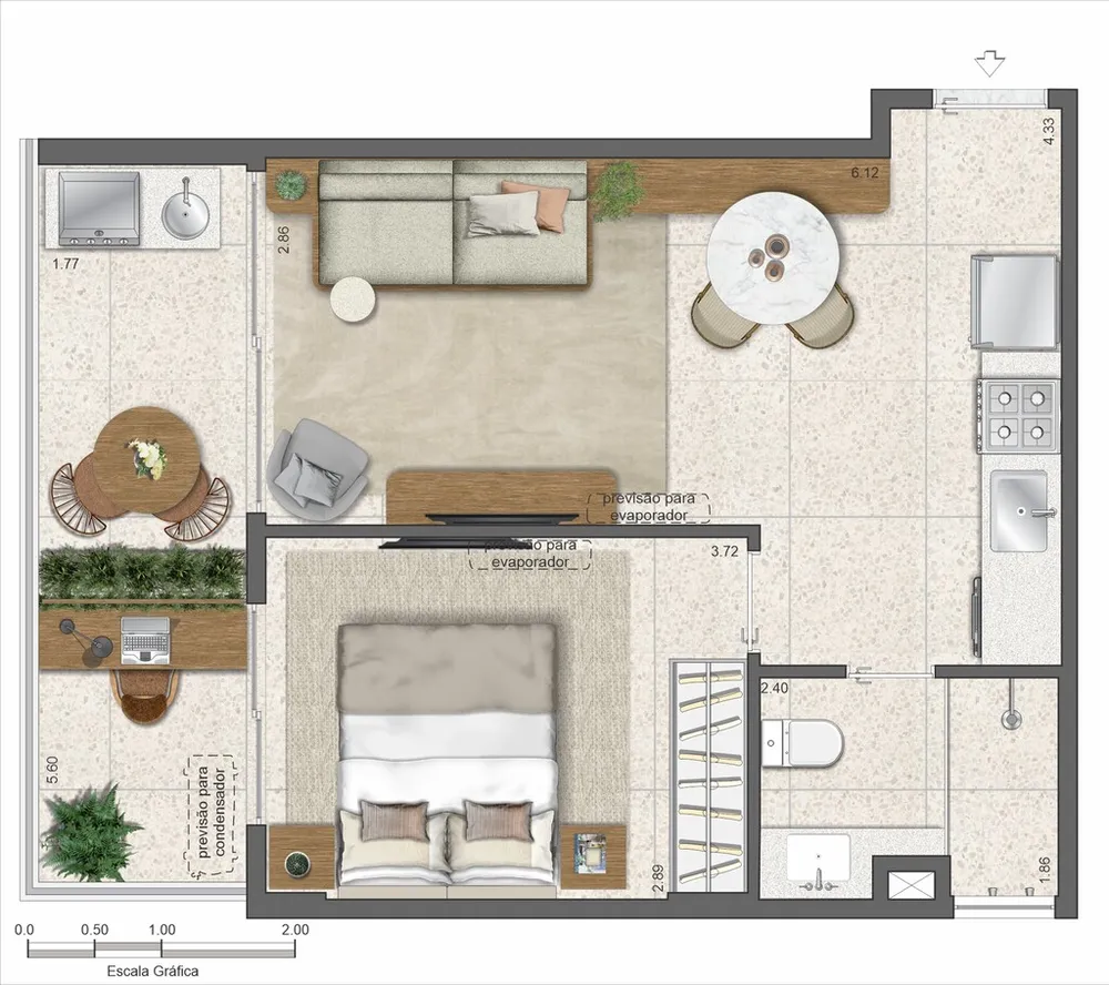 Apartamento, 1 quarto, 27 m² - Foto 26