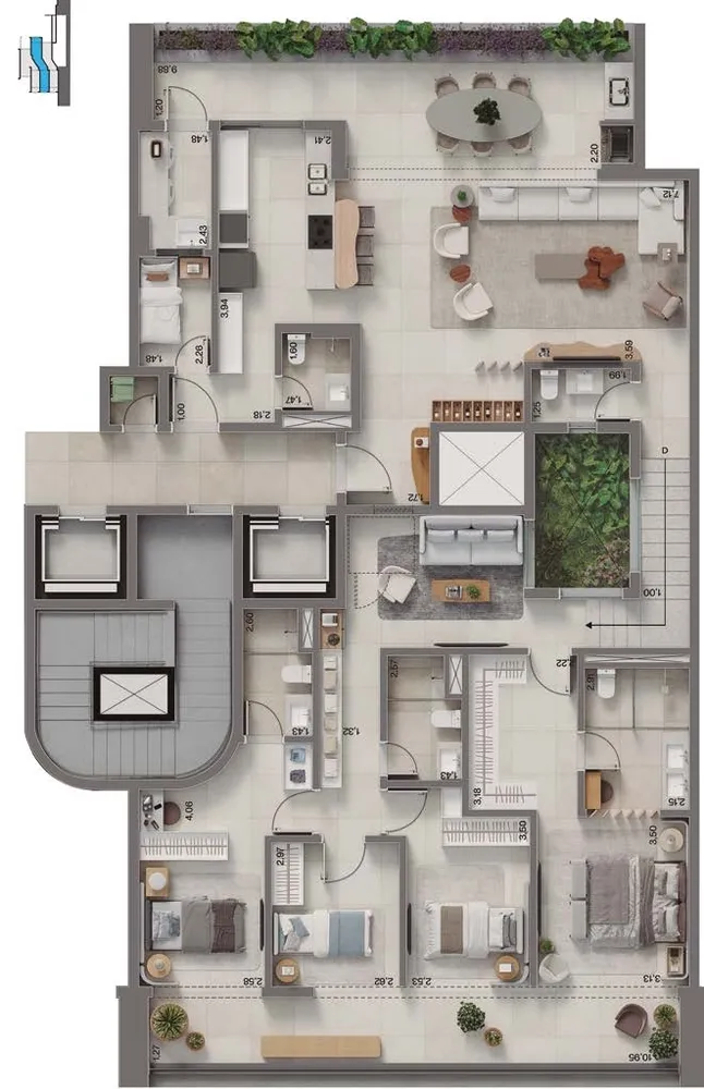 Cobertura, 4 quartos, 323 m² - Foto 18