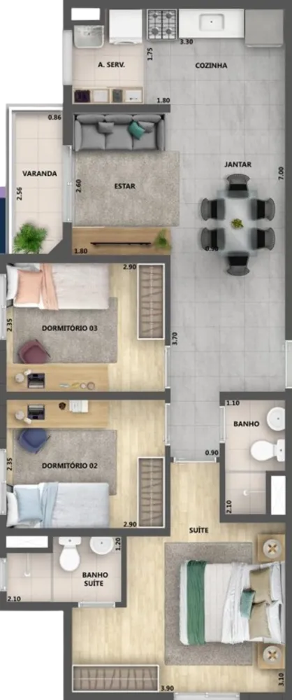 Apartamento, 2 quartos, 58 m² - Foto 18