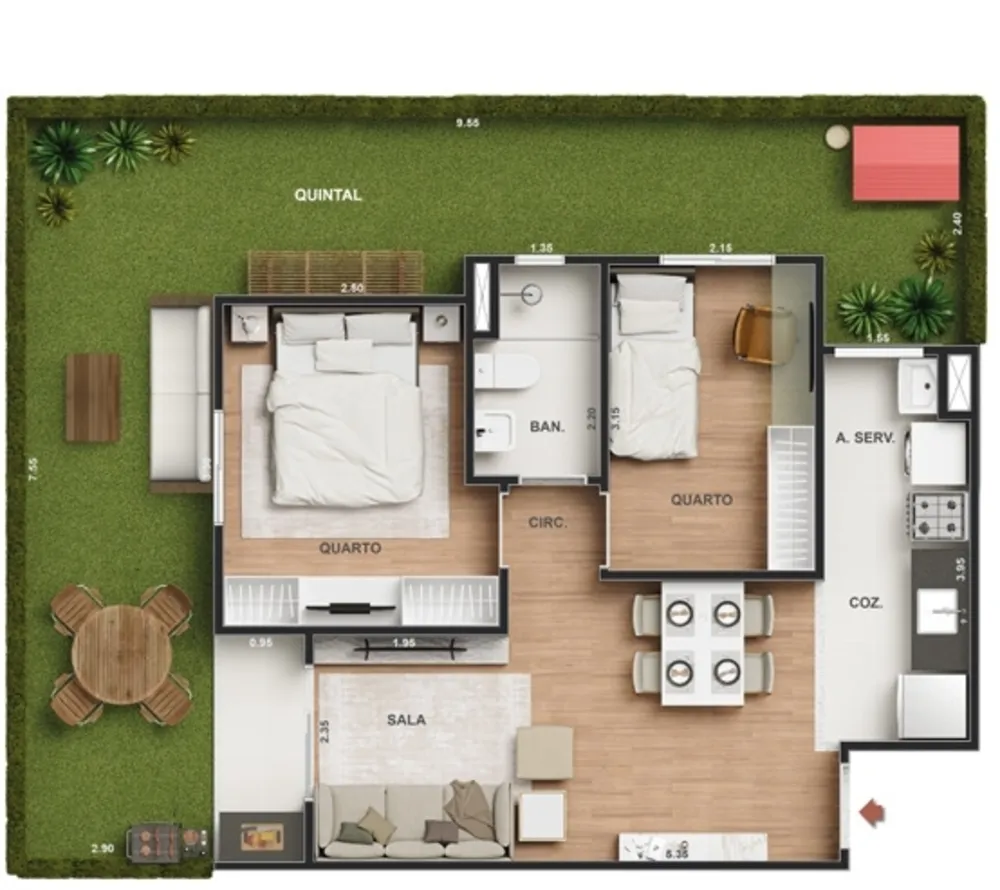 Apartamento, 2 quartos, 44 m² - Foto 25