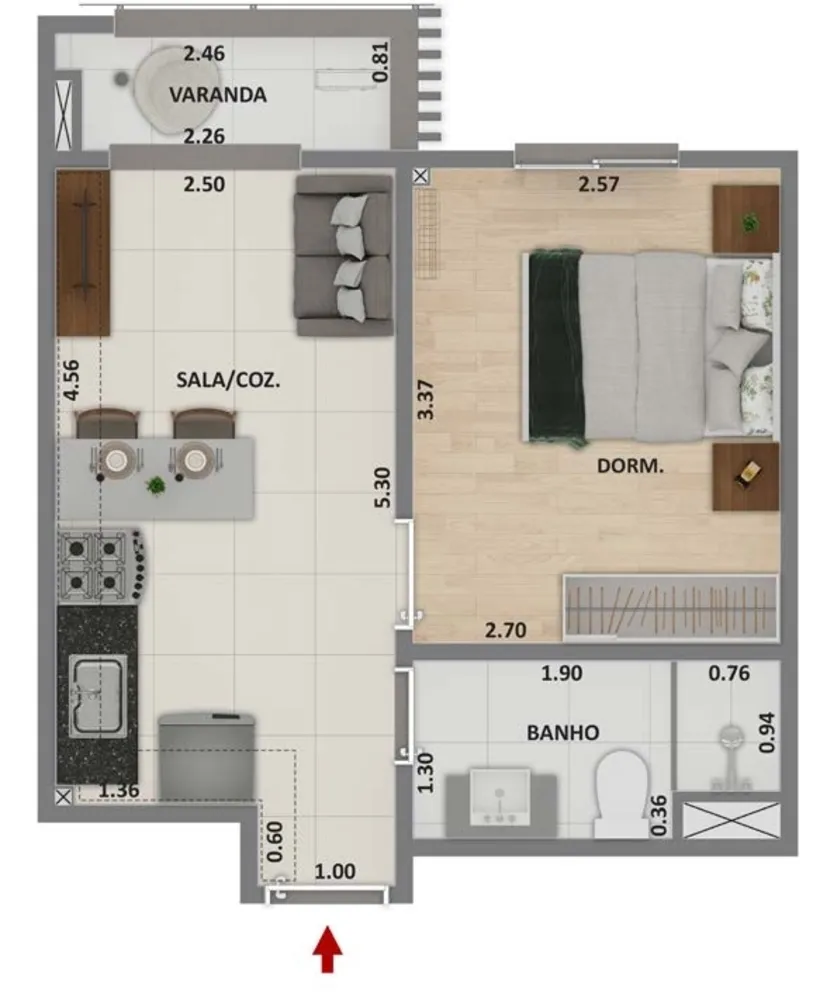 Apartamento, 2 quartos, 80 m² - Foto 4