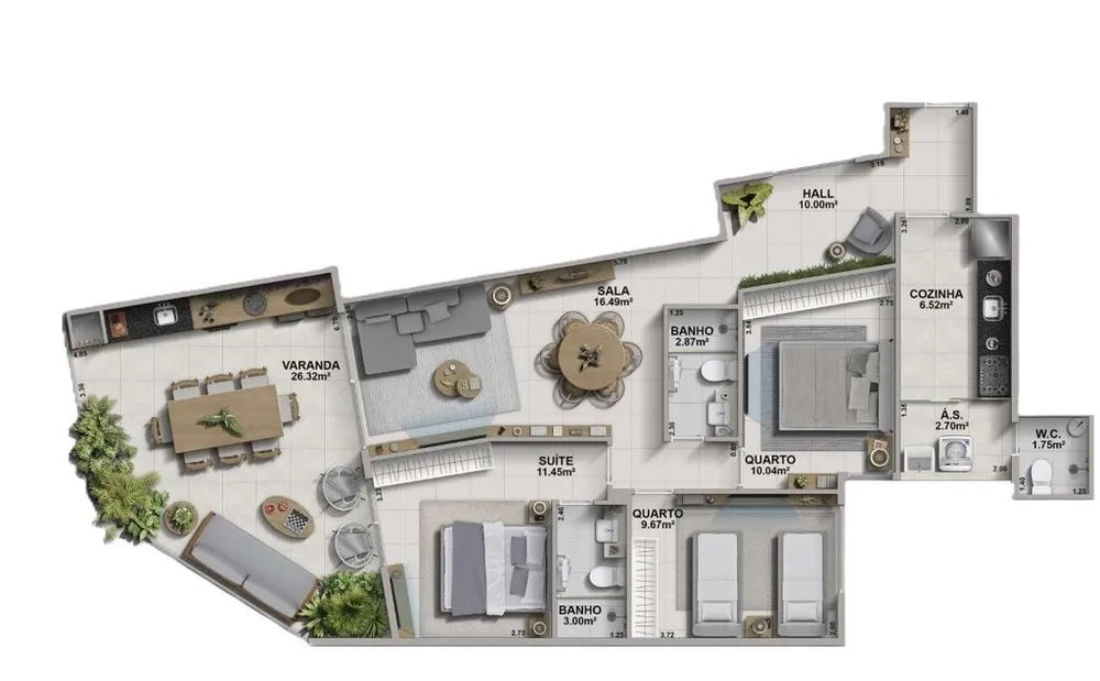 Cobertura, 3 quartos, 108 m² - Foto 9