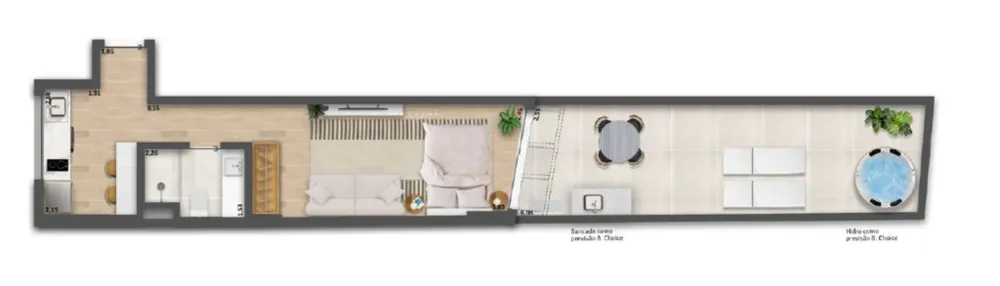 Cobertura, 1 quarto, 62 m² - Foto 21
