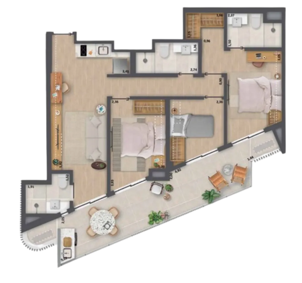 Apartamento, 2 quartos, 49 m² - Foto 12