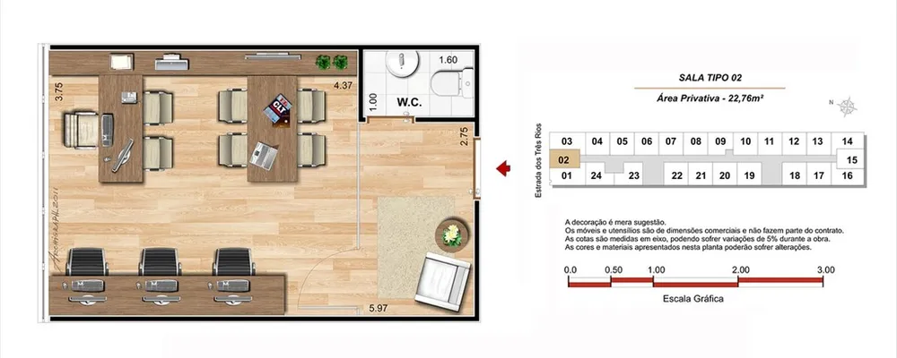 Sala-Conjunto, 22 m² - Foto 11