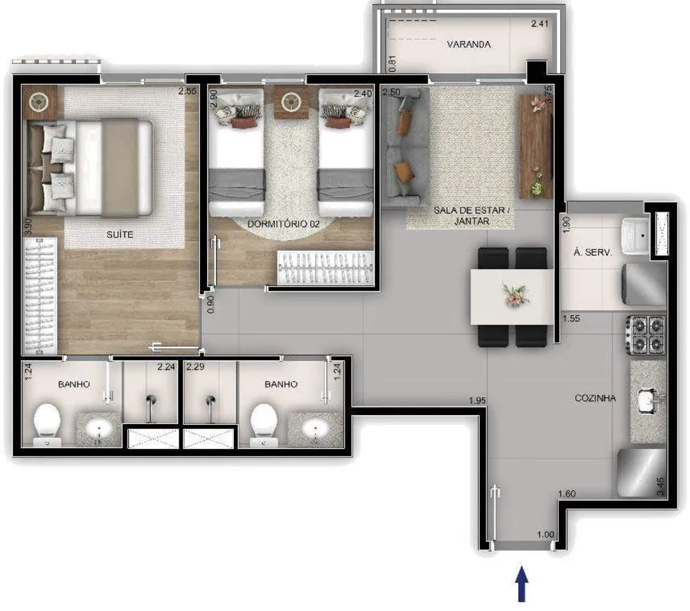 Cobertura, 3 quartos, 138 m² - Foto 13
