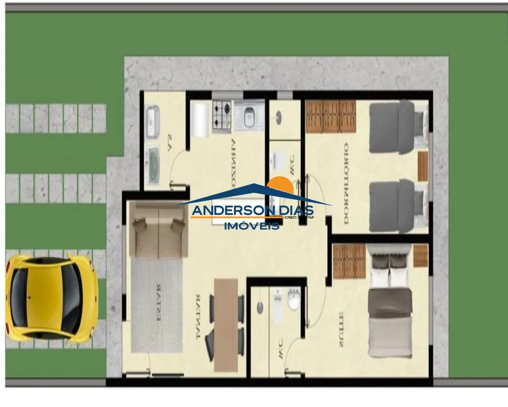 Casa, 2 quartos, 60 m² - Foto 9