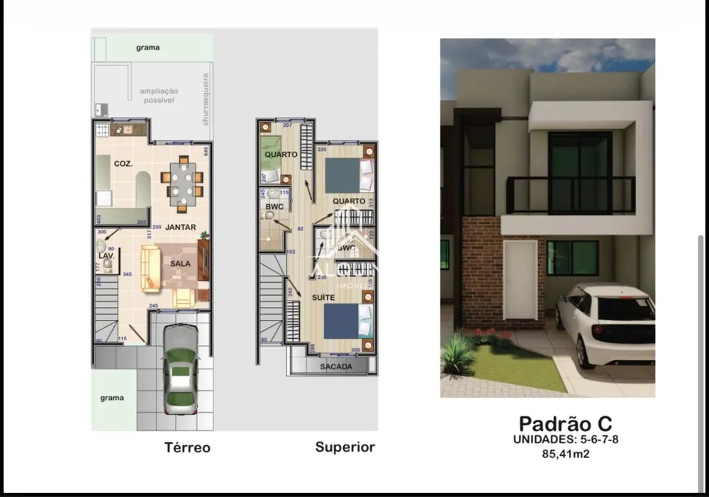 Sobrado, 3 quartos, 86 m² - Foto 8