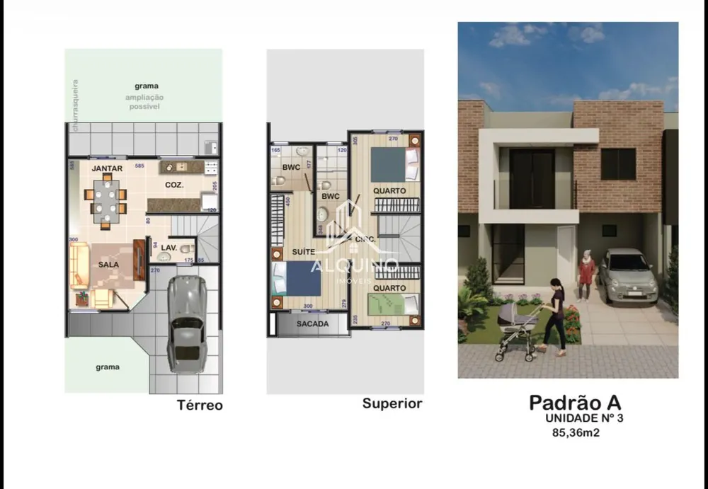 Sobrado, 3 quartos, 135 m² - Foto 4
