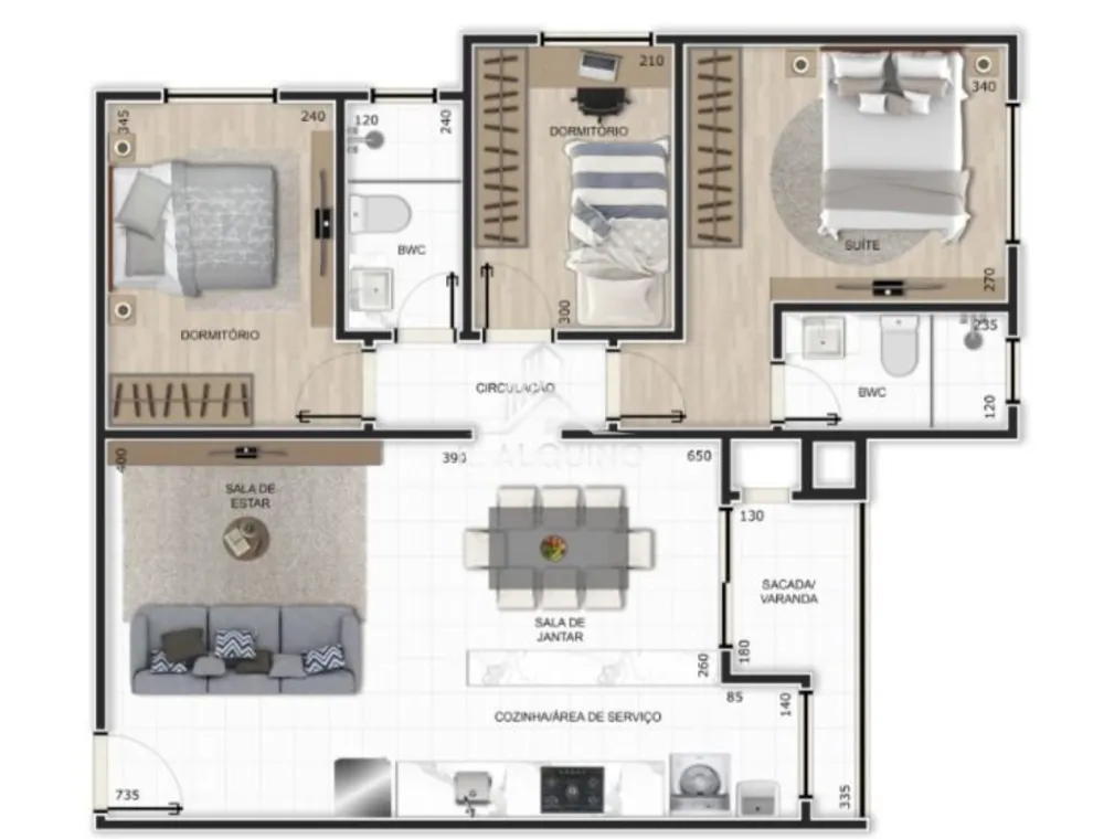 Apartamento, 3 quartos, 74 m² - Foto 10