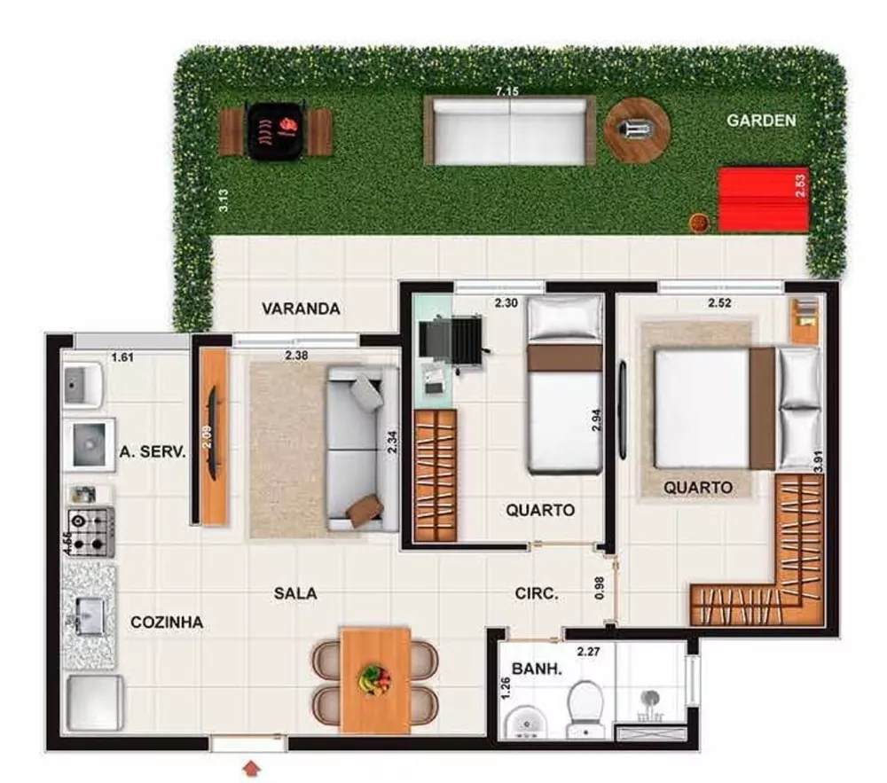 Apartamento, 2 quartos, 65 m² - Foto 25