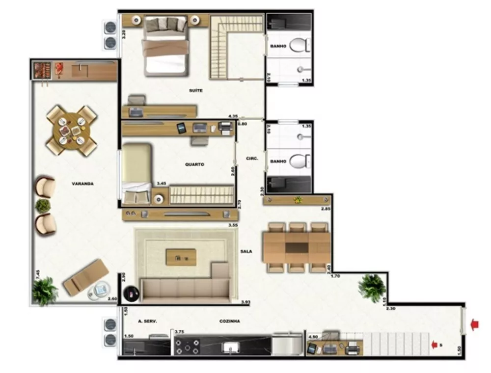 Apartamento, 2 quartos, 96 m² - Foto 29