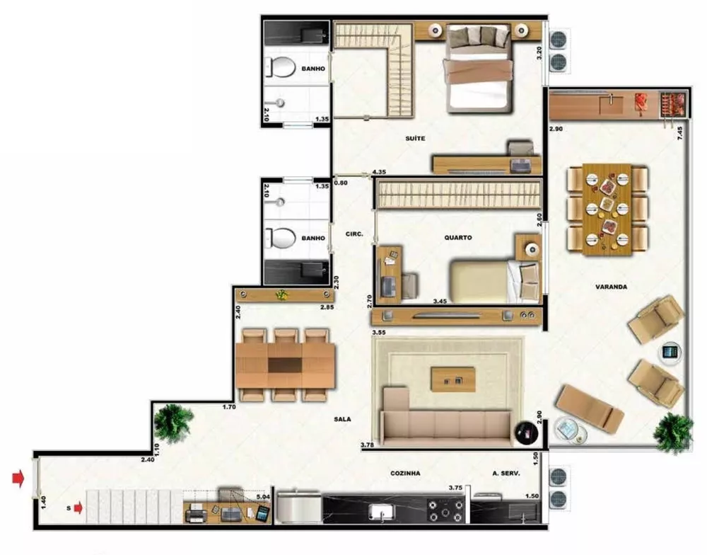 Apartamento, 2 quartos, 96 m² - Foto 31