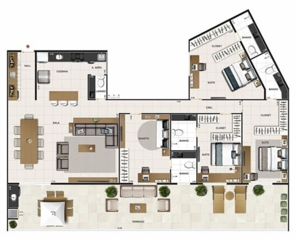 Apartamento à venda com 2 quartos, 105m² - Foto 15
