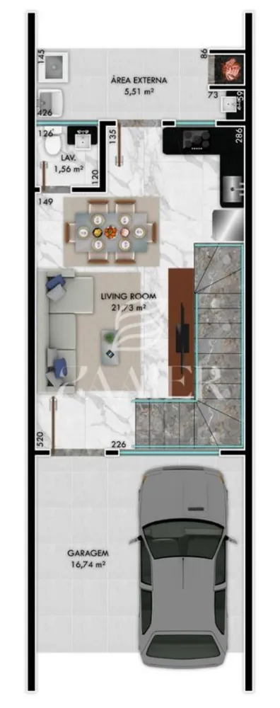 Casa, 3 quartos, 111 m² - Foto 2
