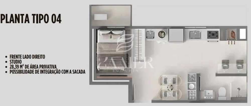 Flat/Apart Hotel, 1 quarto, 28 m² - Foto 7