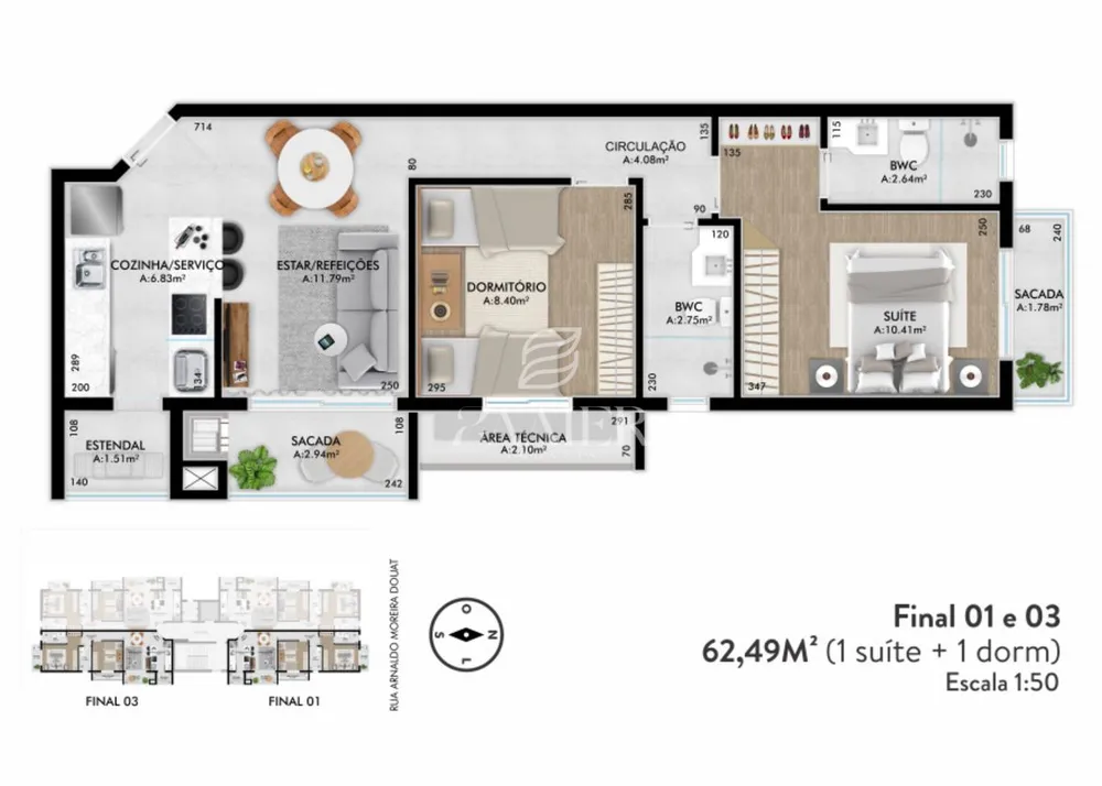 Apartamento, 2 quartos, 66 m² - Foto 3