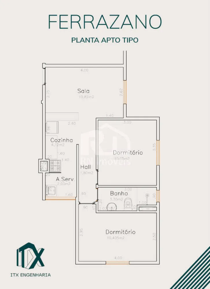 Apartamento, 2 quartos, 50 m² - Foto 5