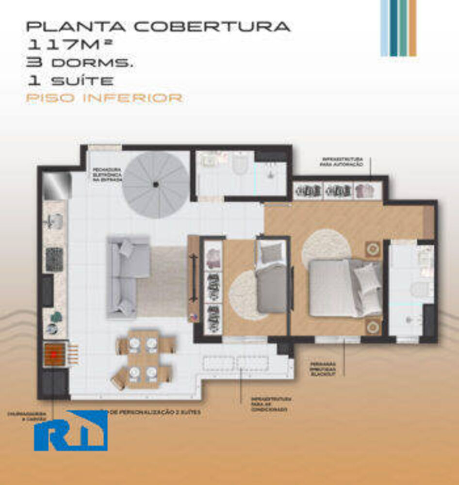 Apartamento à venda com 1 quarto, 41m² - Foto 9