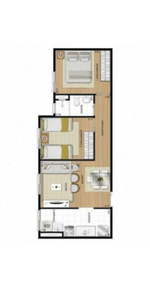 Apartamento, 2 quartos, 45 m² - Foto 28