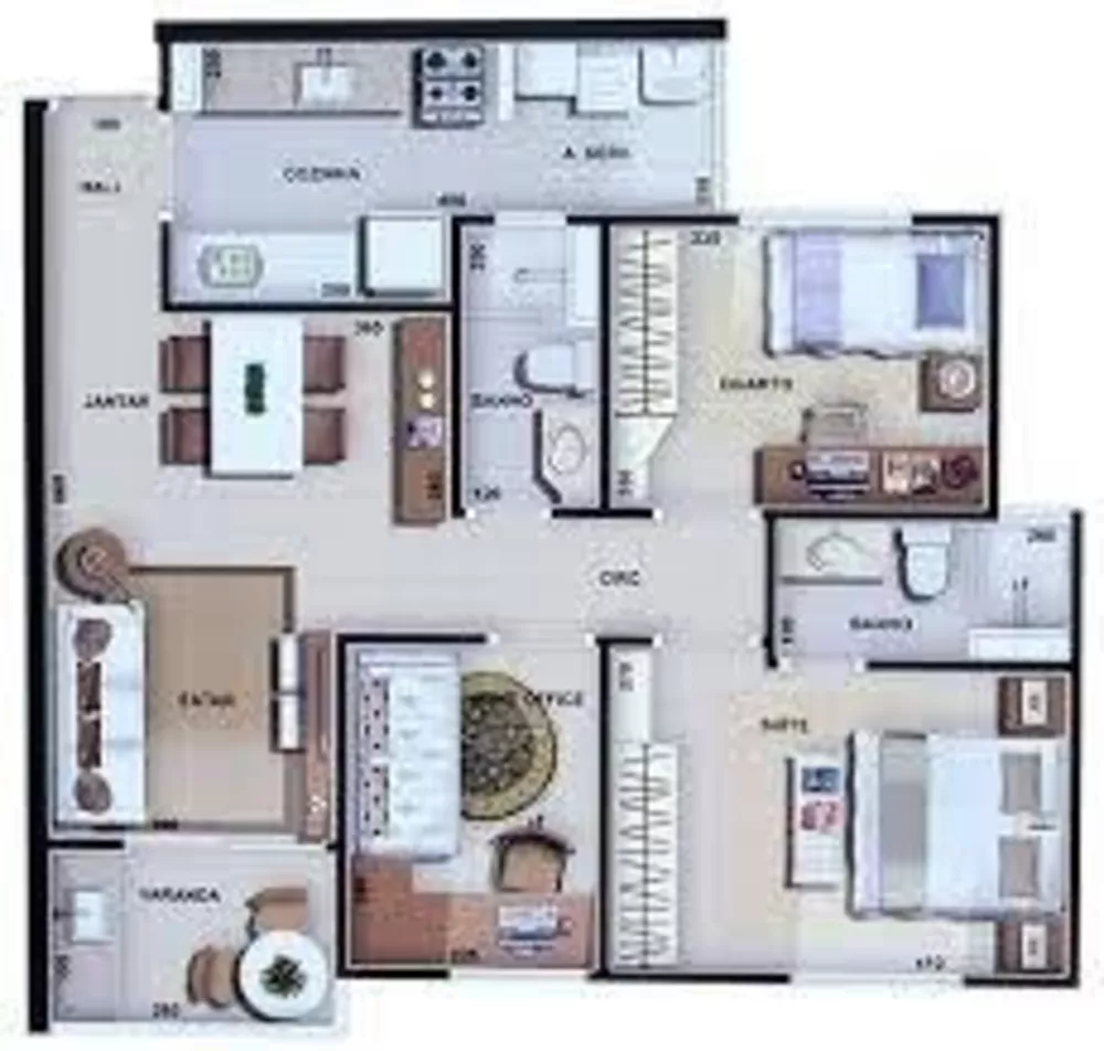 Apartamento à venda com 3 quartos - Foto 4