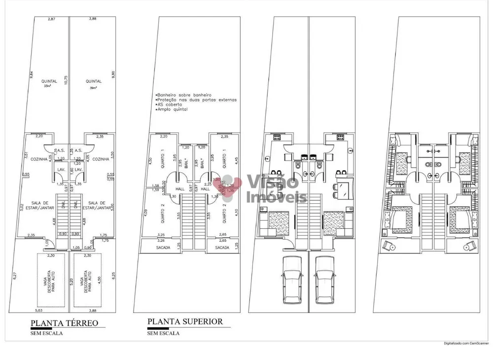 Sobrado, 2 quartos, 73 m² - Foto 2