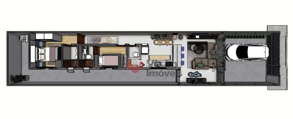 Casa, 2 quartos, 72 m² - Foto 1