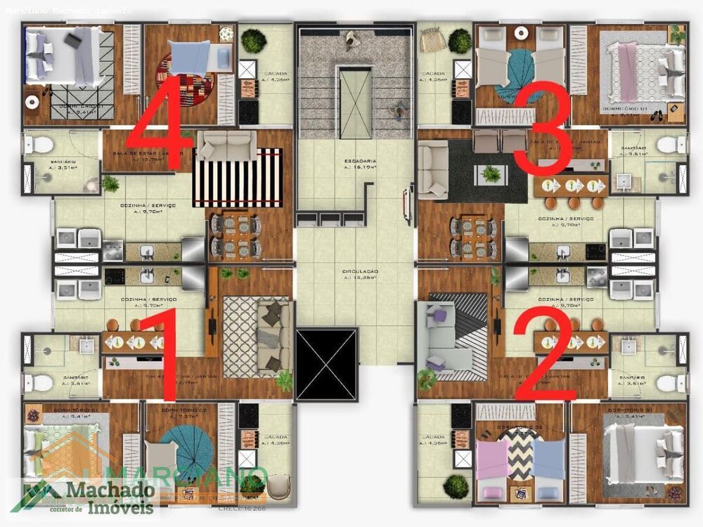 Apartamento, 2 quartos, 52 m² - Foto 12