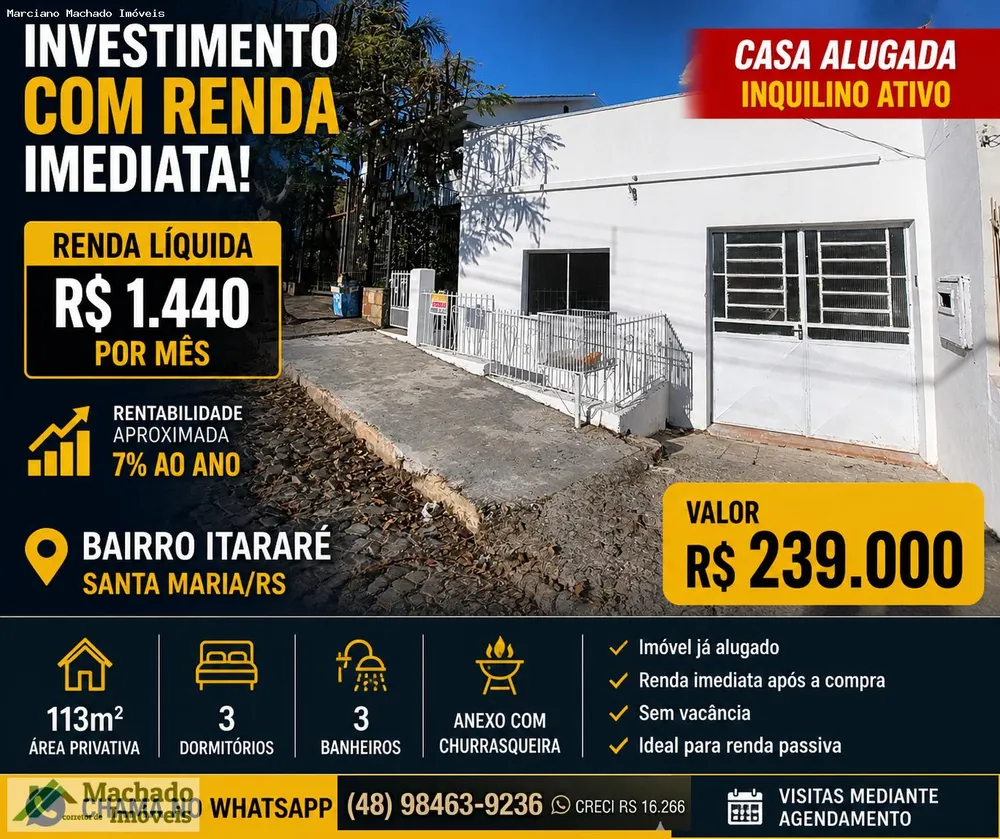 Casa, 3 quartos - Foto 1