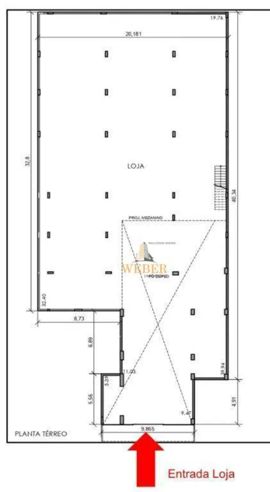 Loja-Salão, 1328 m² - Foto 4