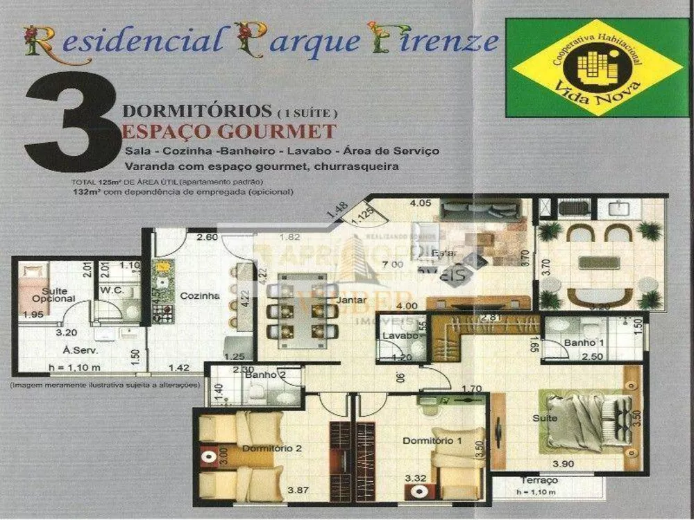 Apartamento, 3 quartos, 125 m² - Foto 2