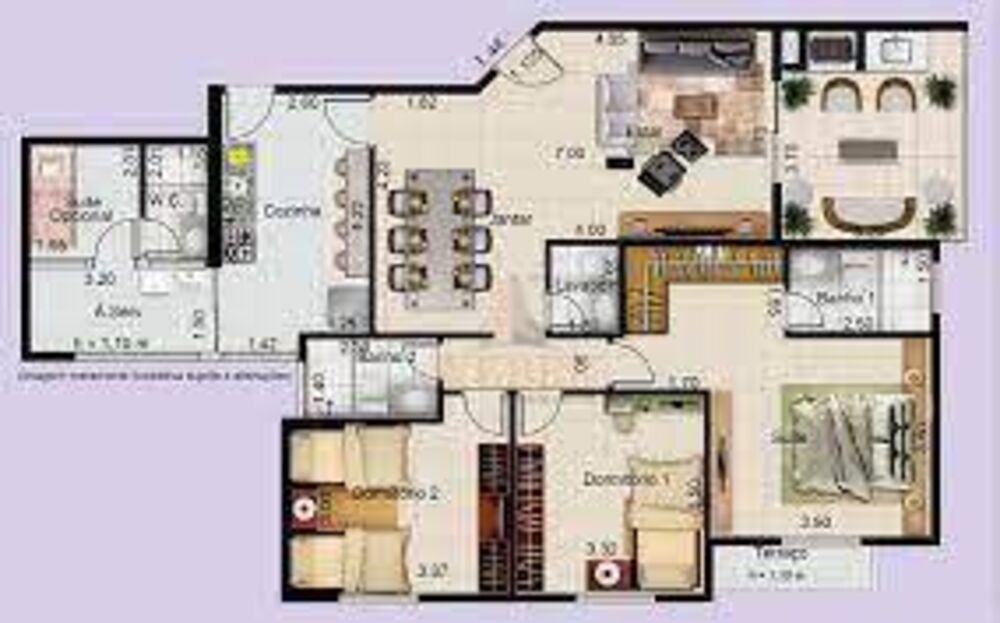 Apartamento, 3 quartos, 125 m² - Foto 3