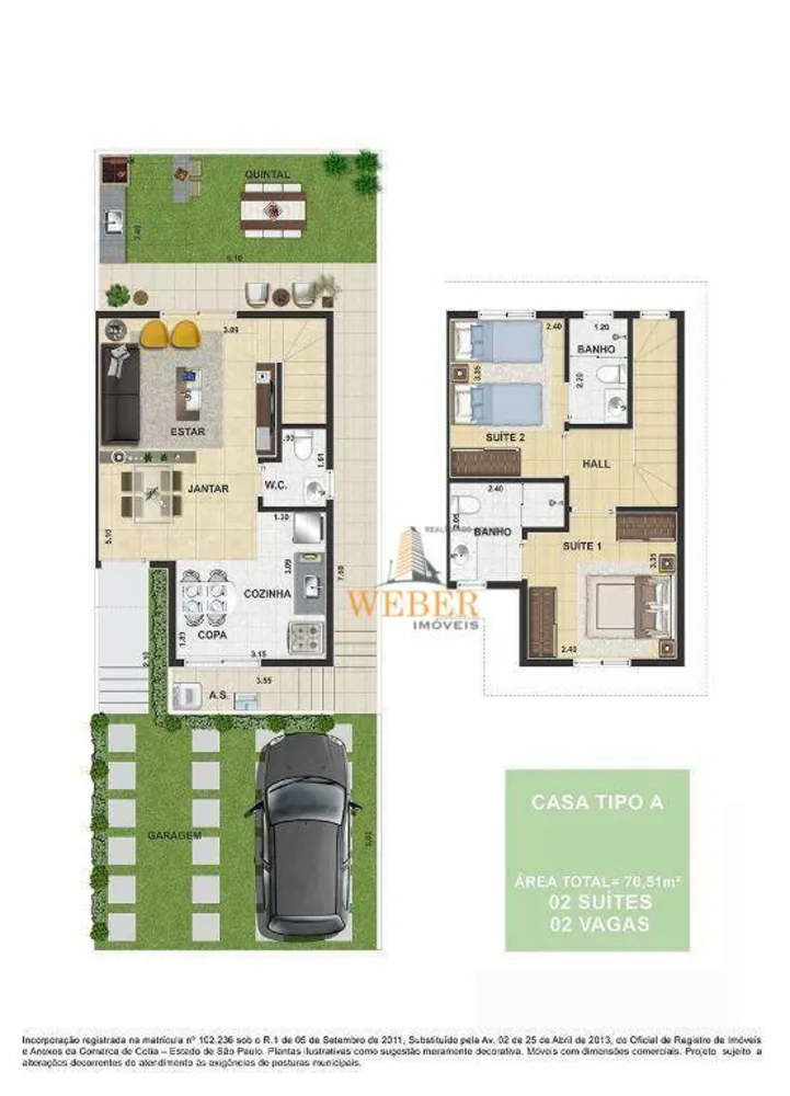 Sobrado, 2 quartos, 70 m² - Foto 5