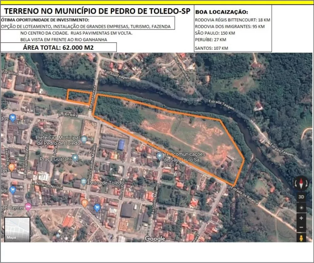 Terreno à venda, 62000m² - Foto 1