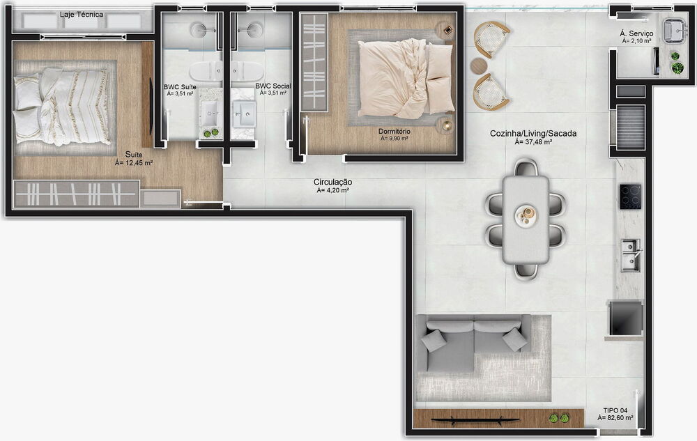 Apartamento, 2 quartos, 88 m² - Foto 11
