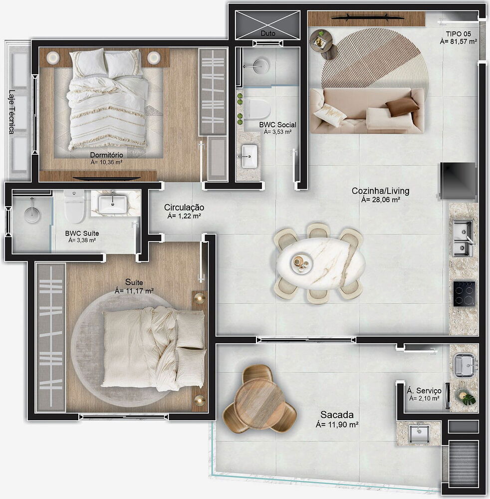 Apartamento, 2 quartos, 88 m² - Foto 10