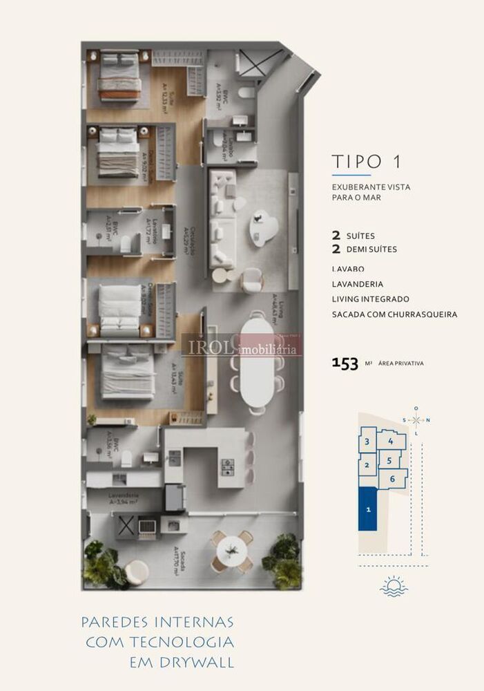 Apartamento à venda com 1 quarto, 82m² - Foto 16