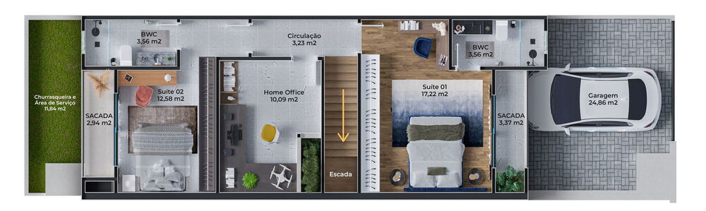 Sobrado à venda com 2 quartos, 136m² - Foto 19
